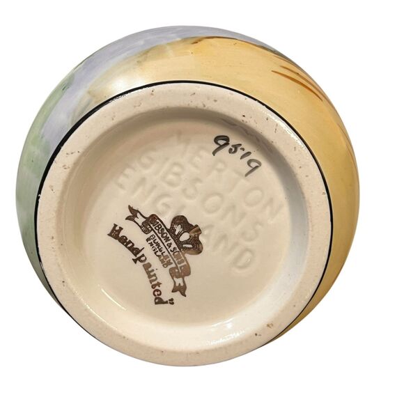 Vintage Gibson & Sons Water Windmill Pitcher Vase Made in England 6" Tall Cerami - Picture 11 of 11